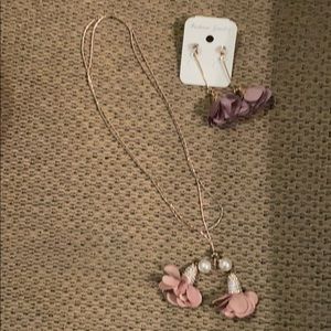 Necklace and earrings